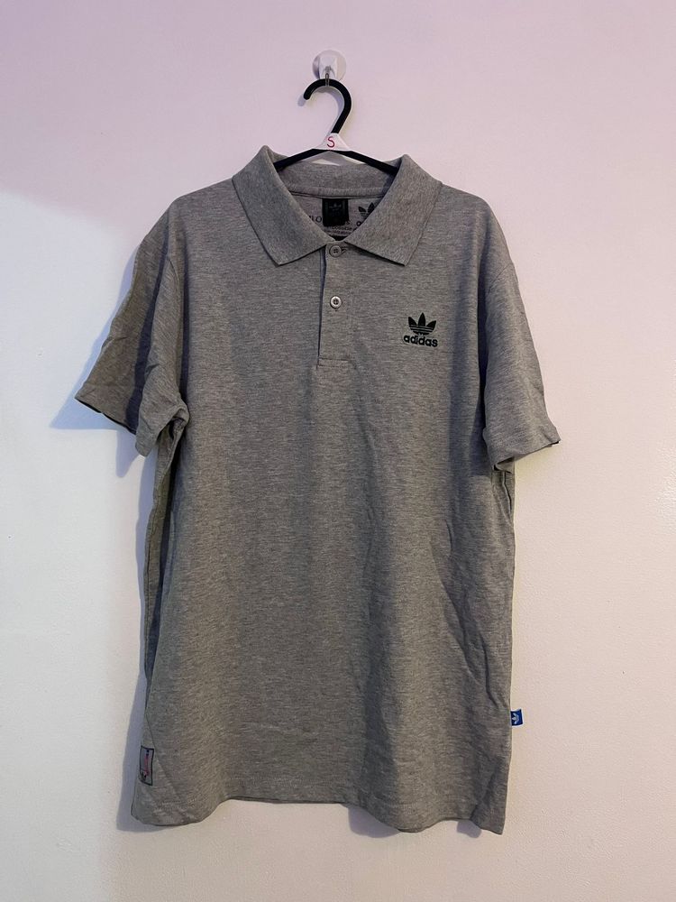 Adidas Grey Polo Shirt